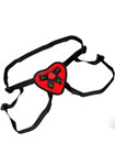 Red Heart Strap On Harness Lux Fetish