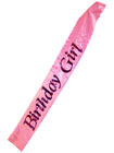 Birthday Girl Flashing Sash Pink