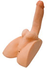 Rock Hard Cyberskin Ass Stroker & Cock -Adammale Toys
