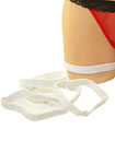 Garter White (4 Pack) (One Size)