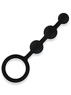 Hustler Seamless Silicone Anal Beads Black