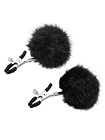 Sincerely Fur Nipple Clips Black
