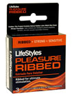 Lifestyles Ribbed Pleasure - 3 Pack