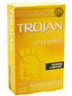 Trojan Ultra Ribbed Lubricated 12 pack